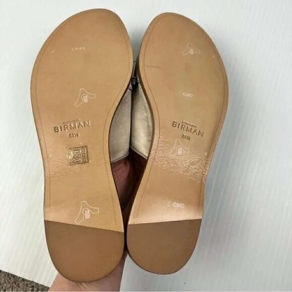 ALEXANDRE BIRMAN womens size 8.5 Clarita bow-embellished satin slides
